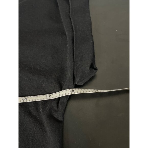 Cuyana Short Sleeve V Neck Tee Midi Dress Black Small Organic Cotton - Picture 11 of 15